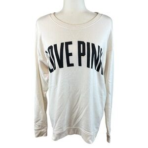 Victoria’s Secret PINK Cream Crew Size XS
